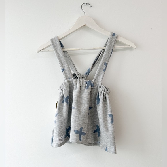 NWT - Handmade Suspender Skirt - Grey/Blue - Size: 2-3T - Picture 1 of 5